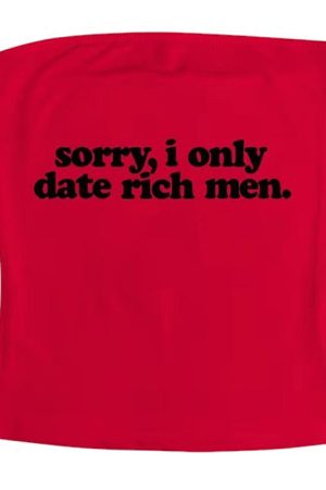 Casual Day Outfits, Easy Trendy Outfits I Date Only Rich Men Y2K Tube Top