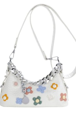 Casual Day Outfits, Easy Trendy Outfits Indie Flowers Shoulder Bag