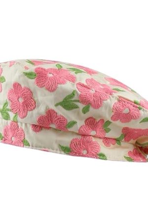 Casual Day Outfits, Easy Trendy Outfits Indie Kid Floral Embroidery Beret Hat