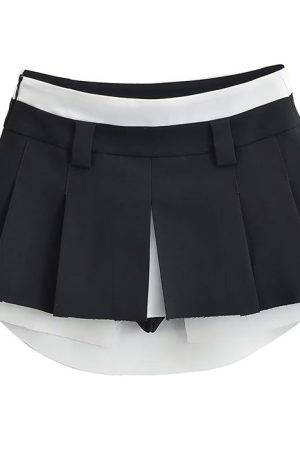 Casual Day Outfits, Easy Trendy Outfits Influencer Mini Pleated Skirt