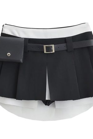 Casual Day Outfits, Easy Trendy Outfits Influencer Mini Pleated Skirt
