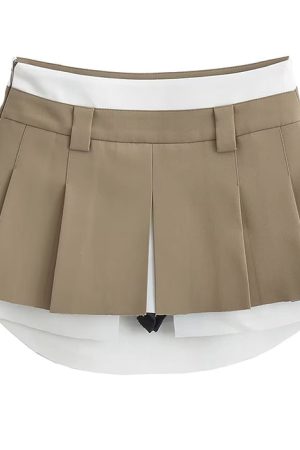 Casual Day Outfits, Easy Trendy Outfits Influencer Mini Pleated Skirt