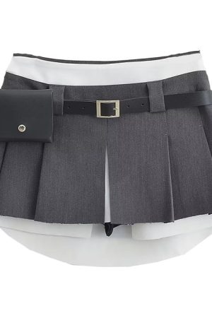 Casual Day Outfits, Easy Trendy Outfits Influencer Mini Pleated Skirt