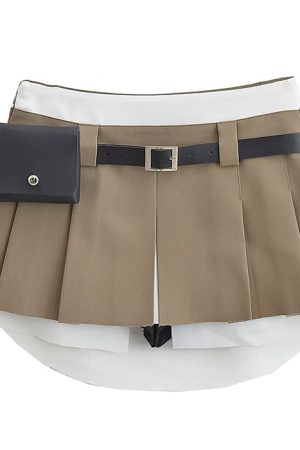 Casual Day Outfits, Easy Trendy Outfits Influencer Mini Pleated Skirt