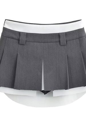 Casual Day Outfits, Easy Trendy Outfits Influencer Mini Pleated Skirt