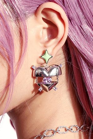 Casual Day Outfits, Easy Trendy Outfits Inside My Heart Aesthetic Earrings