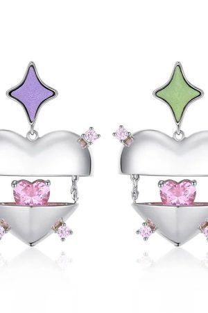 Casual Day Outfits, Easy Trendy Outfits Inside My Heart Aesthetic Earrings