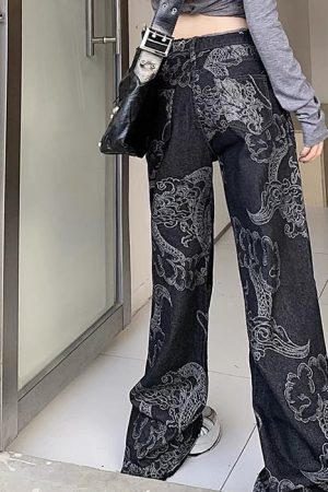 Casual Day Outfits, Easy Trendy Outfits Japanese Dragon Aesthetic Jeans