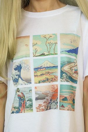 Casual Day Outfits, Easy Trendy Outfits Katsushika Hokusai Tee