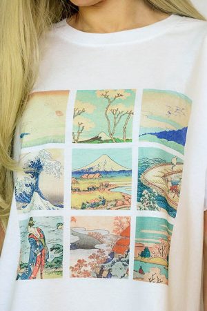 Casual Day Outfits, Easy Trendy Outfits Katsushika Hokusai Tee