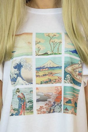 Casual Day Outfits, Easy Trendy Outfits Katsushika Hokusai Tee