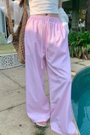 Casual Day Outfits, Easy Trendy Outfits Lazy Stripe Pants