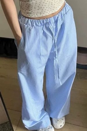 Casual Day Outfits, Easy Trendy Outfits Lazy Stripe Pants