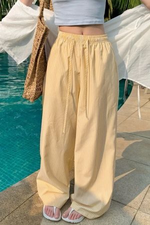 Casual Day Outfits, Easy Trendy Outfits Lazy Stripe Pants