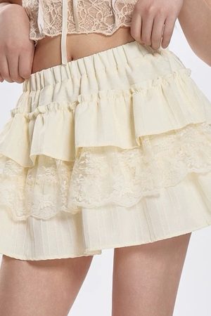 Casual Day Outfits, Easy Trendy Outfits Lemon Pie Layered Skirt