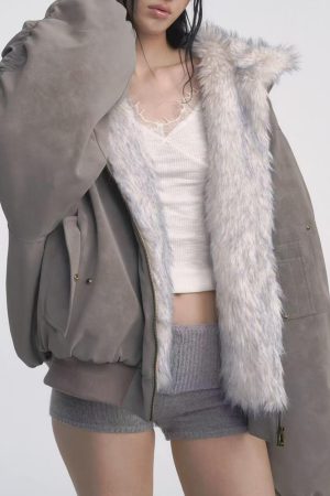 Casual Day Outfits, Easy Trendy Outfits Less Conversation Reversible Fur Jacket