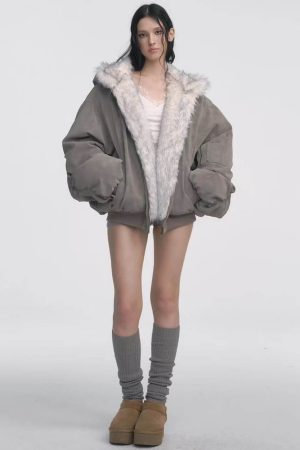 Casual Day Outfits, Easy Trendy Outfits Less Conversation Reversible Fur Jacket
