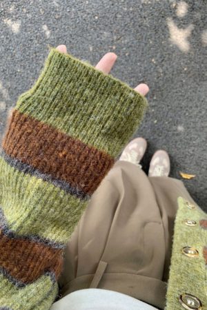 Casual Day Outfits, Easy Trendy Outfits Local Coffee Shop Striped Cardigan