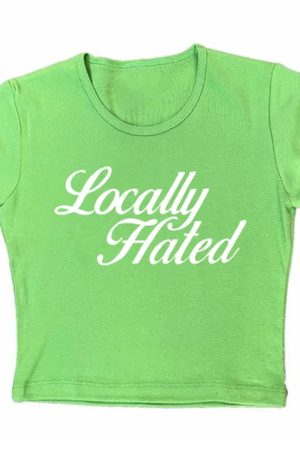 Casual Day Outfits, Easy Trendy Outfits Locally Hated Cropped Tee