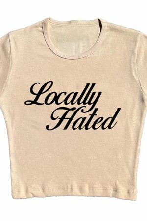 Casual Day Outfits, Easy Trendy Outfits Locally Hated Cropped Tee