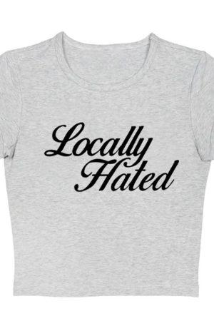 Casual Day Outfits, Easy Trendy Outfits Locally Hated Cropped Tee