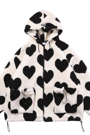 Casual Day Outfits, Easy Trendy Outfits Love Bites Hooded Jacket