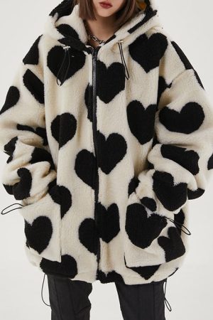 Casual Day Outfits, Easy Trendy Outfits Love Bites Hooded Jacket