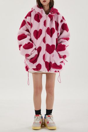 Casual Day Outfits, Easy Trendy Outfits Love Bites Hooded Jacket