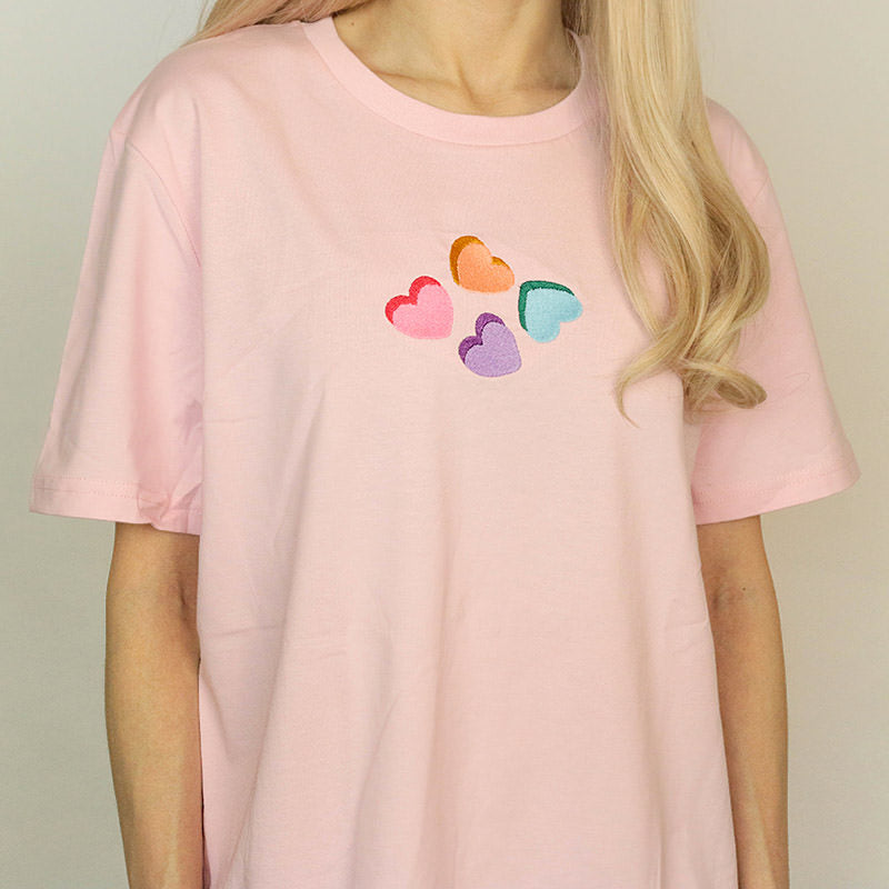 Casual Day Outfits, Easy Trendy Outfits Love Hearts Candy T-Shirt Casual Day Outfits, Easy Trendy Outfits Love Hearts Candy T-Shirt
