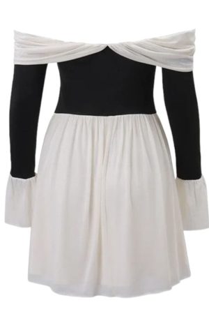 Casual Day Outfits, Easy Trendy Outfits Mademoiselle Bow Off Shoulder Dress