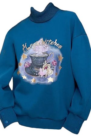 Casual Day Outfits, Easy Trendy Outfits Magic Witches Printed Sweatshirt