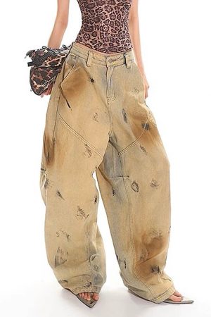 Casual Day Outfits, Easy Trendy Outfits Major Trouble Sand-Wash Jeans