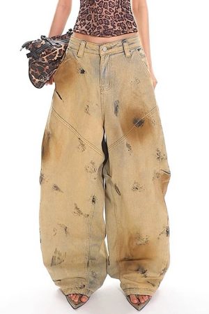 Casual Day Outfits, Easy Trendy Outfits Major Trouble Sand-Wash Jeans