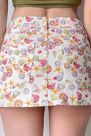 Casual Day Outfits, Easy Trendy Outfits Mermaid Aesthetic Denim Mini Skirt