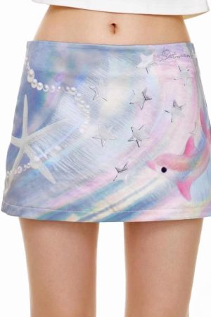 Casual Day Outfits, Easy Trendy Outfits Mermaidcore Mini Skirt