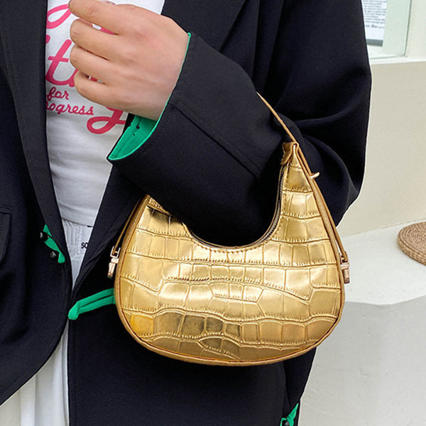 Casual Day Outfits, Easy Trendy Outfits Metallic Aesthetic Hobo Bag Casual Day Outfits, Easy Trendy Outfits Metallic Aesthetic Hobo Bag