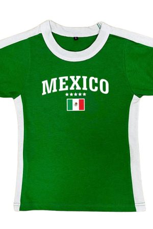 Casual Day Outfits, Easy Trendy Outfits Mexico Raglan Baby Tee