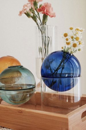 Casual Day Outfits, Easy Trendy Outfits Mini Spherical Glass Vase