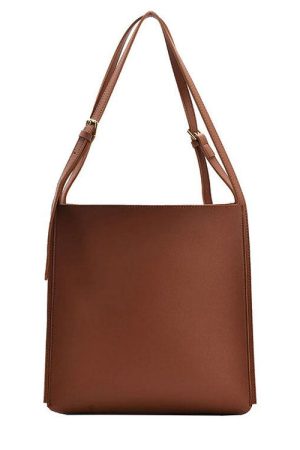 Casual Day Outfits, Easy Trendy Outfits Minimalist Soft Leather Tote Bag