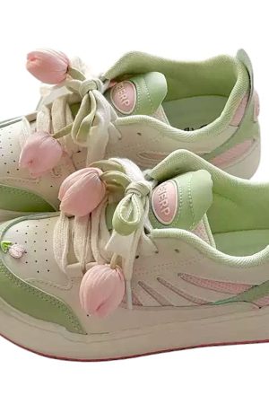 Casual Day Outfits, Easy Trendy Outfits Mint Green Tulip Sneakers