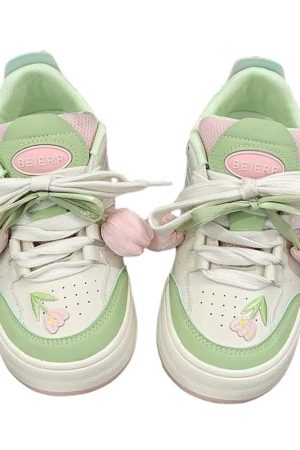 Casual Day Outfits, Easy Trendy Outfits Mint Green Tulip Sneakers