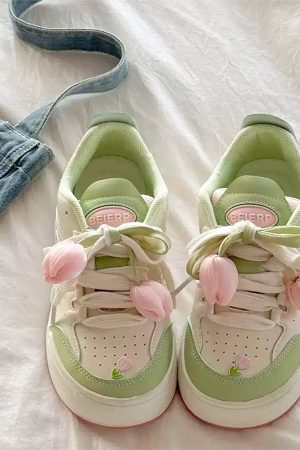 Casual Day Outfits, Easy Trendy Outfits Mint Green Tulip Sneakers