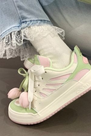 Casual Day Outfits, Easy Trendy Outfits Mint Green Tulip Sneakers