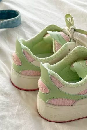 Casual Day Outfits, Easy Trendy Outfits Mint Green Tulip Sneakers