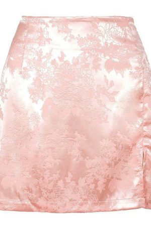 Casual Day Outfits, Easy Trendy Outfits Missed Calls Satin Skirt