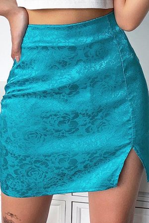 Casual Day Outfits, Easy Trendy Outfits Missed Calls Satin Skirt