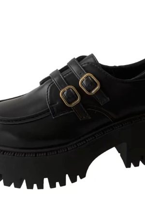 Casual Day Outfits, Easy Trendy Outfits Münster Buckle Platforms