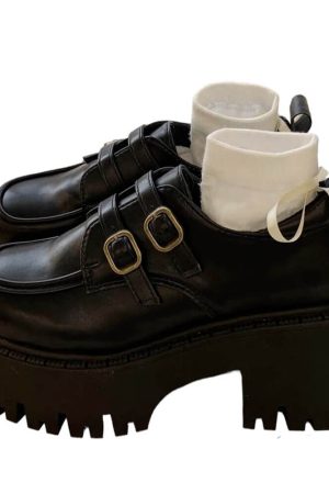 Casual Day Outfits, Easy Trendy Outfits Münster Buckle Platforms