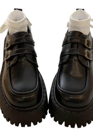 Casual Day Outfits, Easy Trendy Outfits Münster Buckle Platforms