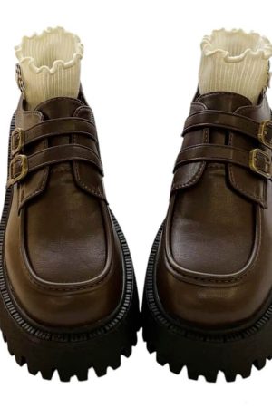 Casual Day Outfits, Easy Trendy Outfits Münster Buckle Platforms